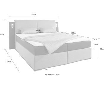 Boxspring 180x200 Freya thumbnail