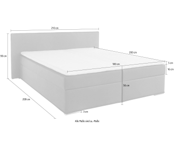 Boxspring 180x200 Kreta