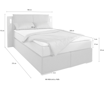 Boxspring 140x200 Freya thumbnail