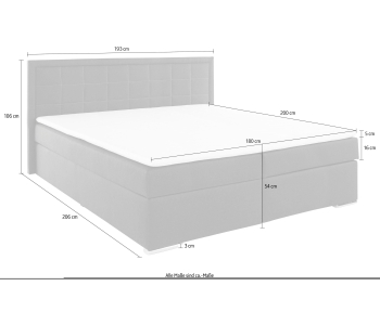 Boxspring 180x200 Athena