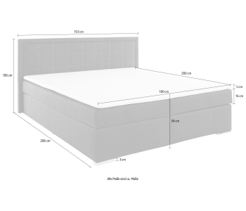 Boxspring 180x200 Athena