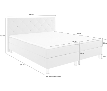 Boxspring 180x200 Sarina