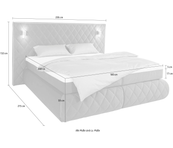 Boxspring 180x200 Alaric