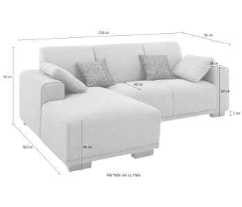 L-Form Ecksofas Bornholm thumbnail