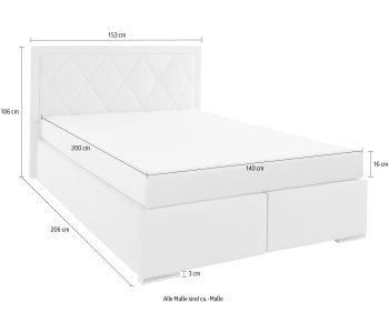 Boxspring 140x200 Alfie thumbnail