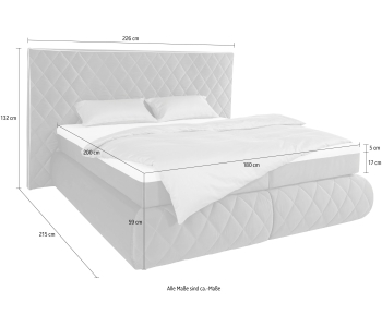 Boxspring 180x200 Alaric