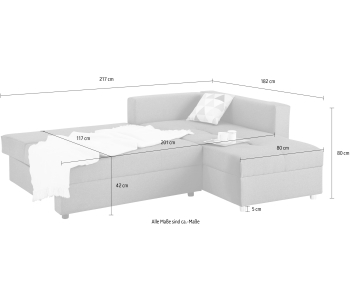 L-Form Ecksofas Italia thumbnail
