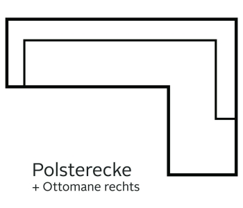 L-Form Ecksofas Rice thumbnail