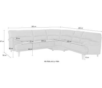 L-Form Ecksofas Cecilia thumbnail