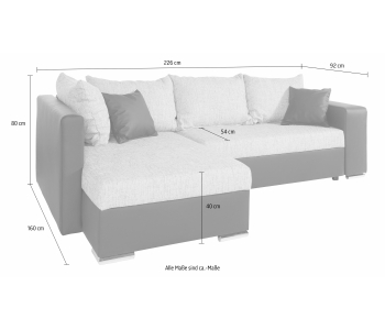 L-Form Ecksofas John thumbnail