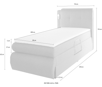 Boxspring 90x200 Borna