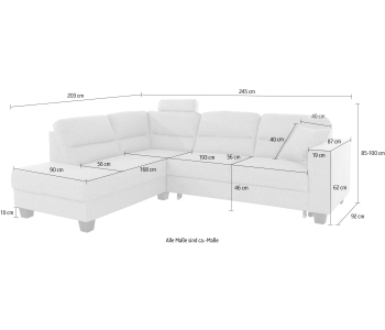 L-Form Ecksofas Chamber thumbnail