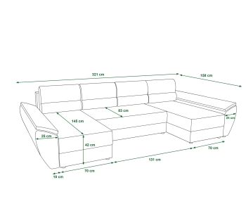 Wohnlandschaft Rebi U4