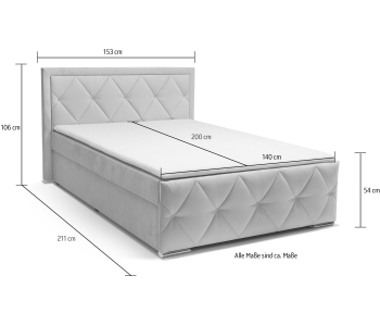 Boxspring 140x200 Alfie