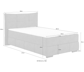 Boxspring 120x200 Brewdley