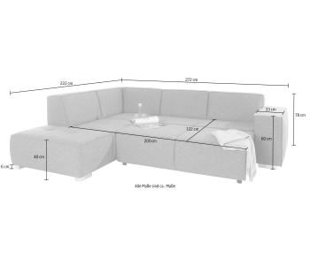 Ecksofas Sapporo