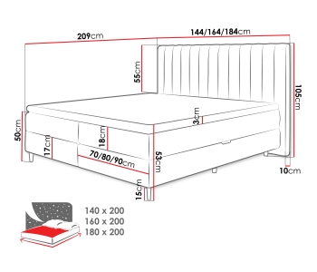 Boxspring 180x200 Tango thumbnail