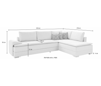 L-Form Ecksofas Night & Day thumbnail