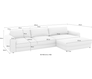 L-Form Ecksofas Bloomfield thumbnail
