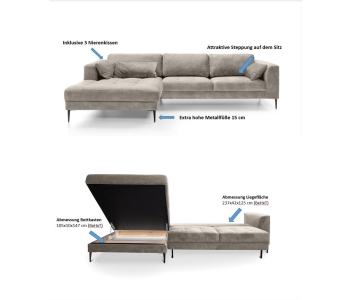 L-Form Ecksofas Luzi thumbnail