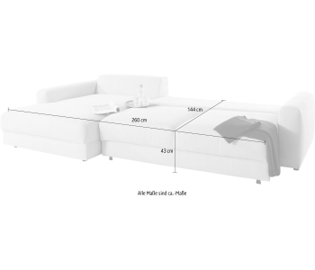 L-Form Ecksofas Bloomfield thumbnail