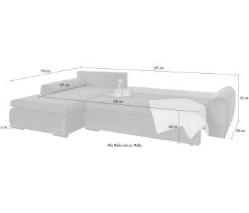L-Form Ecksofas Win thumbnail