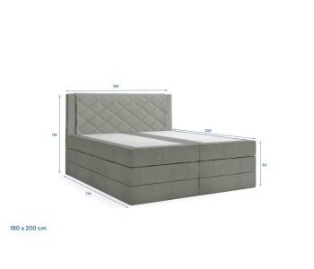 Boxspring 180x200 Nela