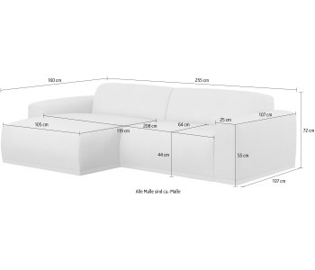 L-Form Ecksofas Braga thumbnail