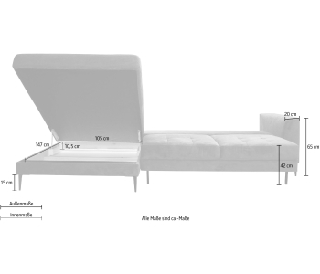 L-Form Ecksofas Luzi thumbnail