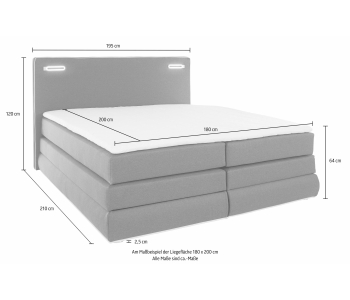 Boxspring 180x200 Rubona