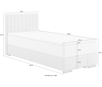 Boxspring 90x200 Thor thumbnail