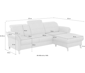 L-Form Ecksofas Grenoble thumbnail