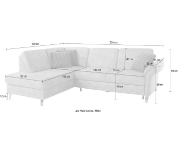 L-Form Ecksofas Clio thumbnail