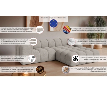 L-Form Ecksofas KALLIE thumbnail