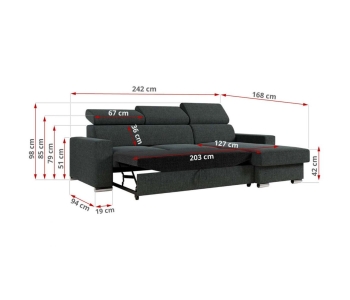 L-Form Ecksofas FOX thumbnail