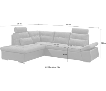 L-Form Ecksofas JAKARTA thumbnail