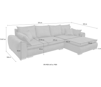 L-Form Ecksofas Katja thumbnail