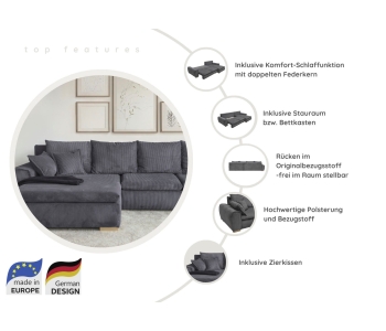 L-Form Ecksofas Katja thumbnail