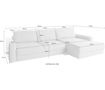 L-Form Ecksofas Bloomfield thumbnail