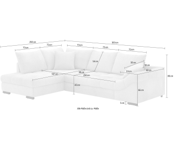 L-Form Ecksofas Allegro thumbnail