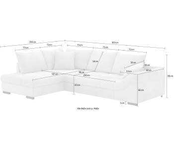 L-Form Ecksofas Allegro thumbnail