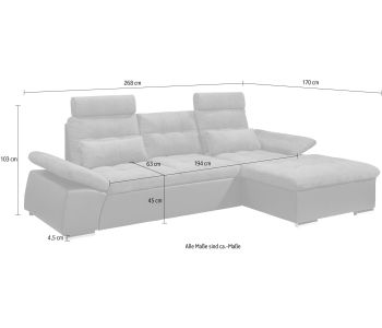 L-Form Ecksofas JAKARTA thumbnail