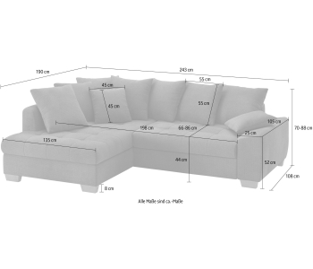 L-Form Ecksofas Nikita 2 thumbnail
