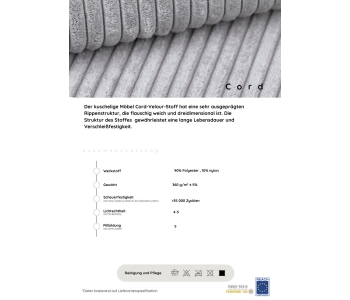 L-Form Ecksofas Soft&Cosy XXL thumbnail