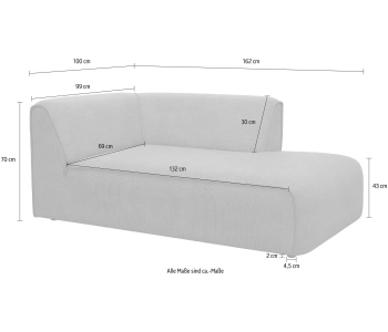 L-Form Ecksofas Merid thumbnail