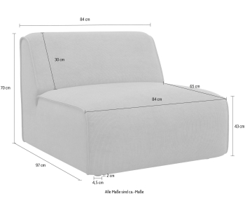 L-Form Ecksofas Merid thumbnail