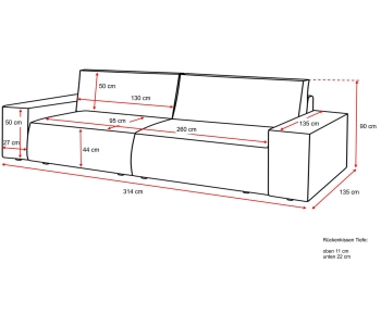 Bigsofa SHERWOOD XXL thumbnail