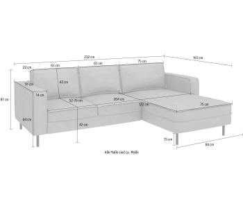 L-Form Ecksofas Watkins thumbnail