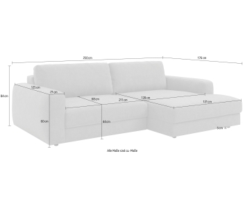 L-Form Ecksofas Bourbon thumbnail