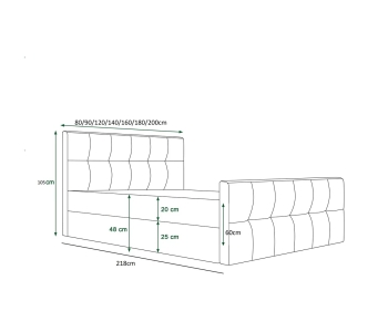 Boxspring 160x200 Kleo thumbnail